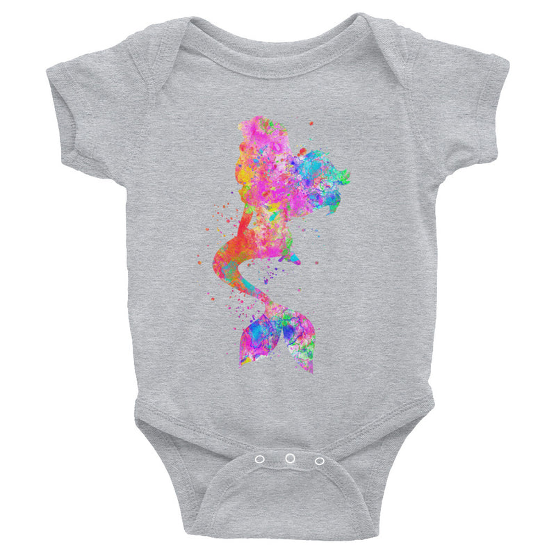 Watercolor Mermaid Infant Bodysuit - Zuzi's