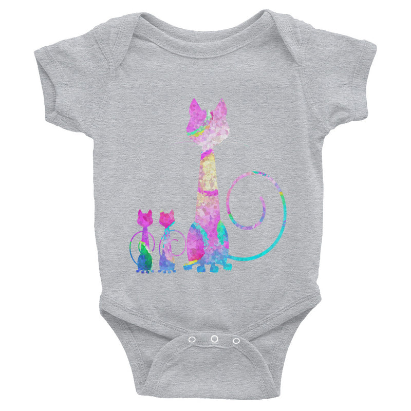 Watercolor Cats Infant Bodysuit - Zuzi's