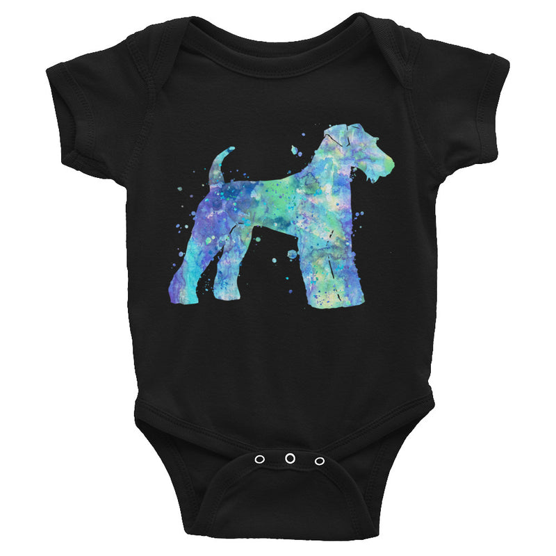 Watercolor Airedale Terrier Infant Bodysuit - Zuzi's