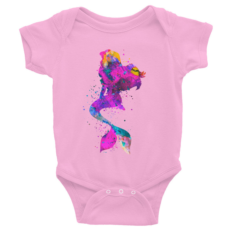 Watercolor Mermaid Infant Bodysuit - Zuzi's