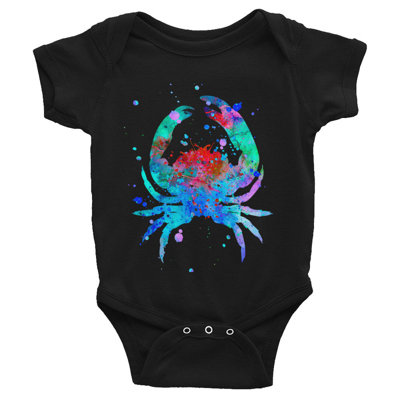 Watercolor Crab Infant Bodysuit - Zuzi's