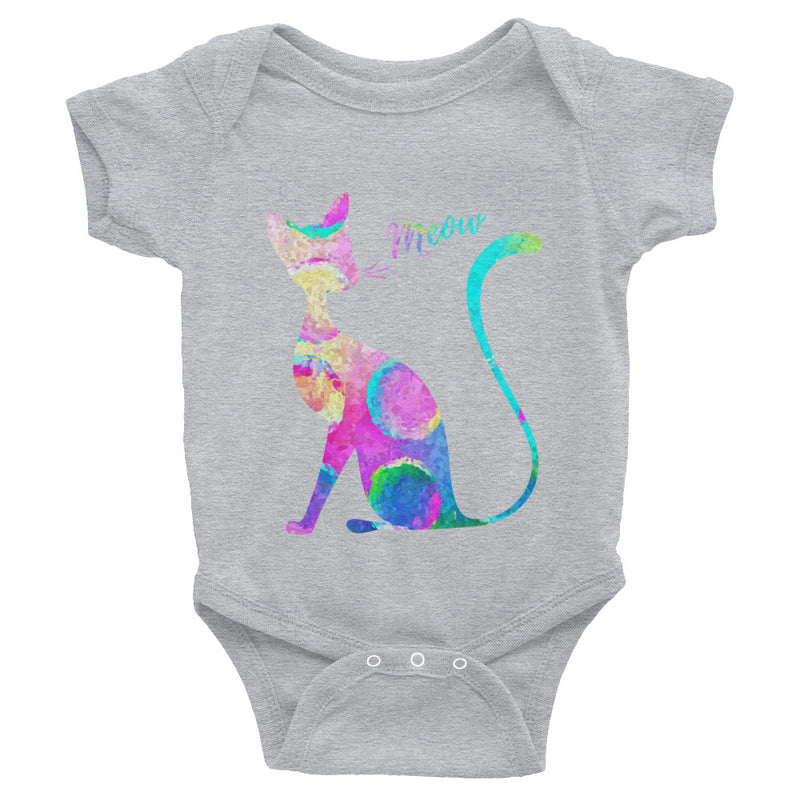 Watercolor Cat Infant Bodysuit - Zuzi's
