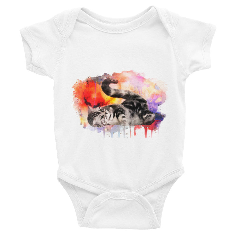 Watercolor Kitten Infant Bodysuit - Zuzi's