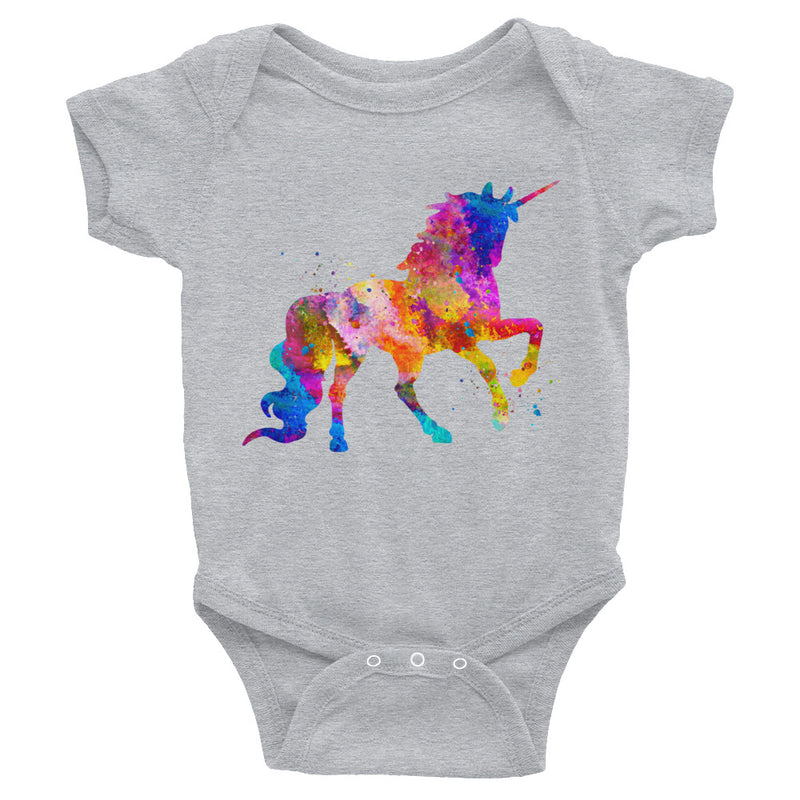 Watercolor Unicorn Infant Bodysuit - Zuzi's