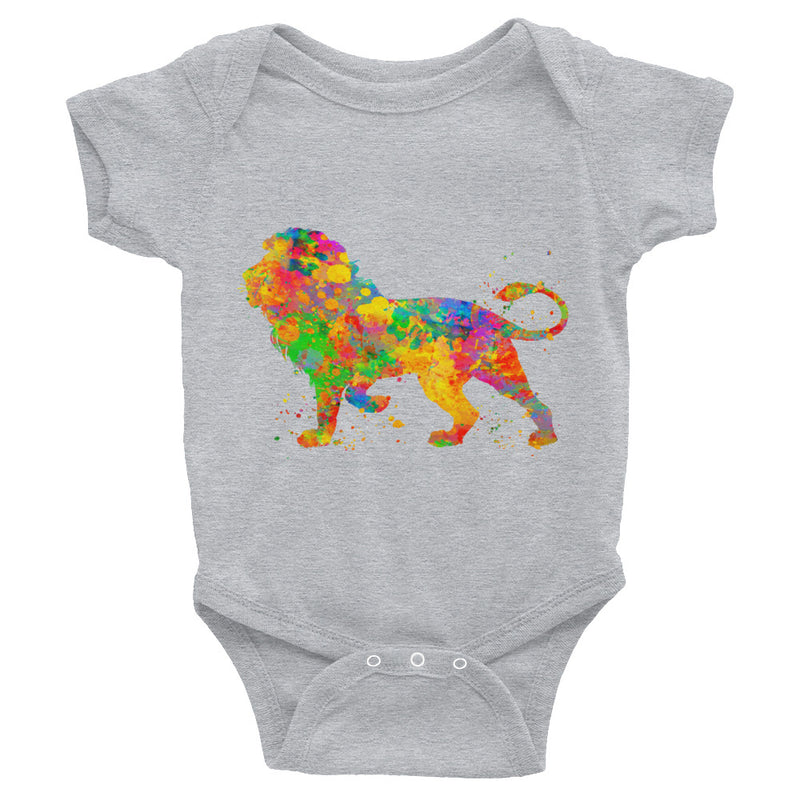 Watercolor Lion Infant Bodysuit - Zuzi's