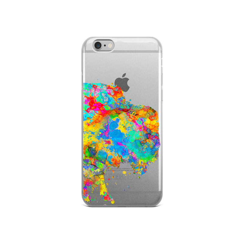 Watercolor Buffalo Clear iPhone Case - Zuzi's