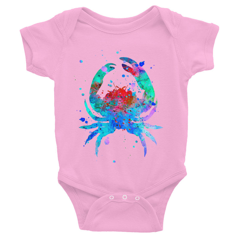 Watercolor Crab Infant Bodysuit - Zuzi's