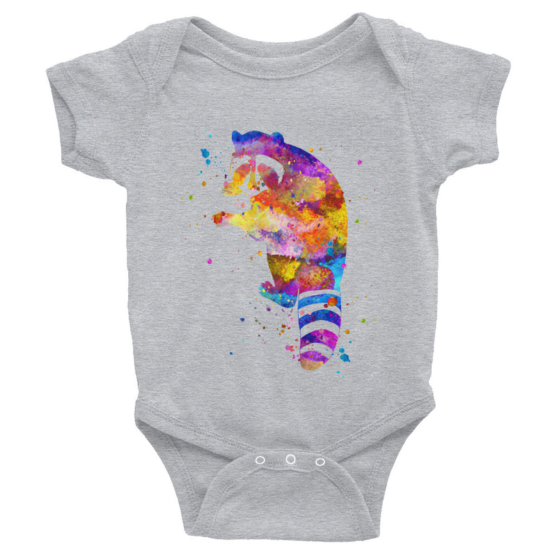 Watercolor Raccoon Infant Bodysuit - Zuzi's