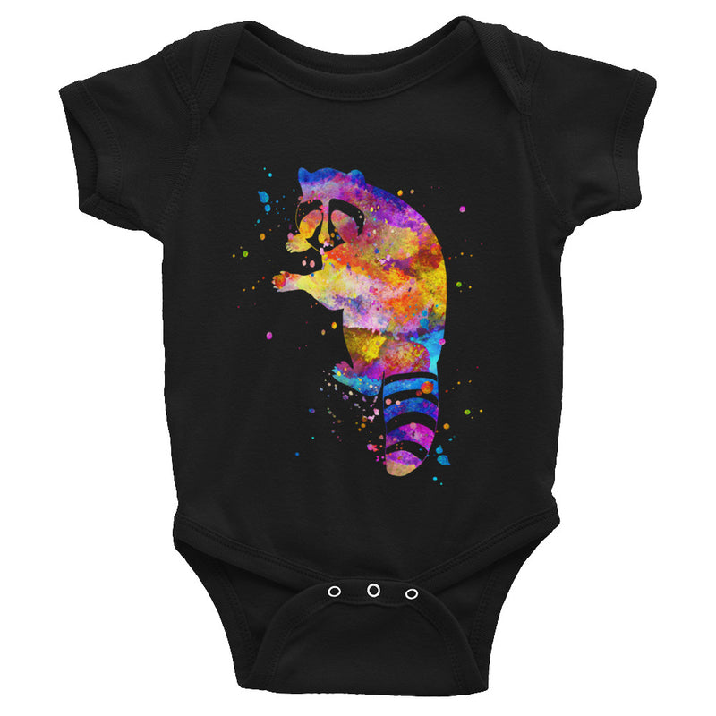 Watercolor Raccoon Infant Bodysuit - Zuzi's