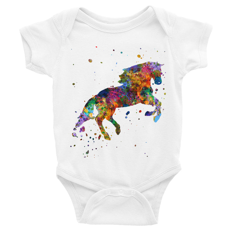 Watercolor Horse Infant Bodysuit - Zuzi's