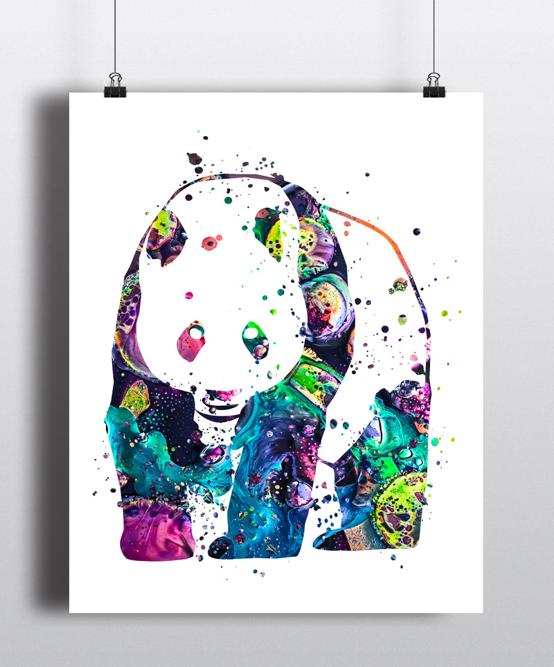 Panda Watercolor Art Print - Unframed - Zuzi's