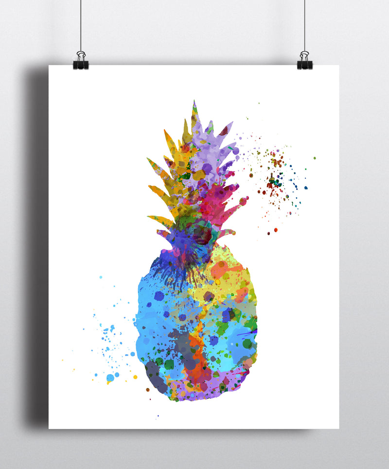 Pineapple Watercolor Art Print - Unframed - Zuzi's