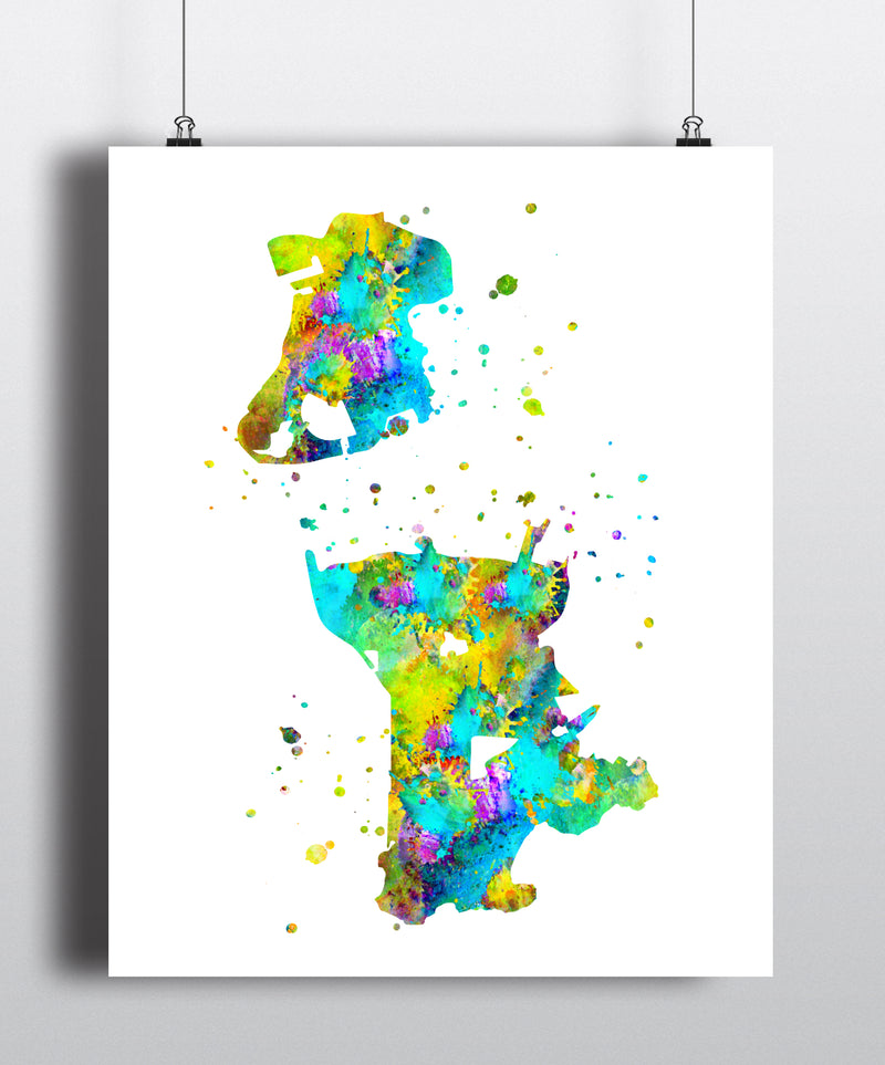 Macau Map Art Print - Unframed - Zuzi's