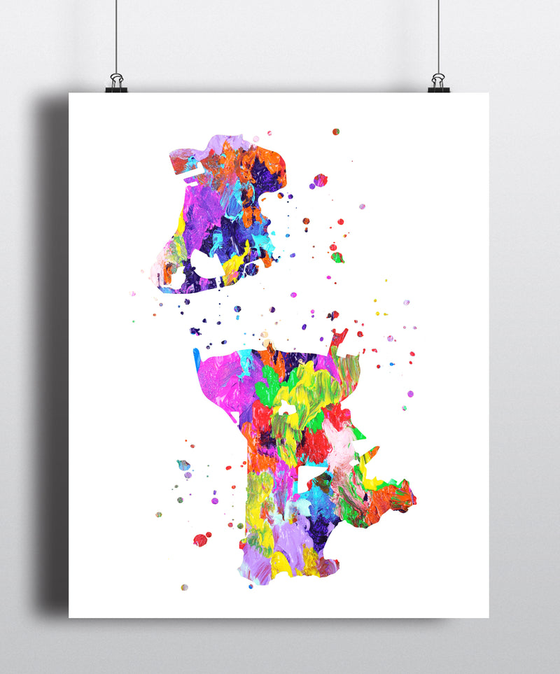 Macau Map Art Print - Unframed - Zuzi's