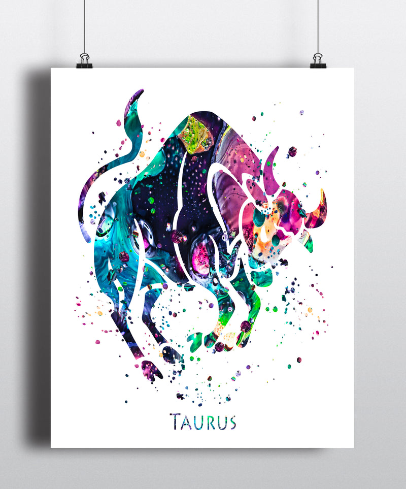 Taurus Astrology Art Print - Unframed - Zuzi's