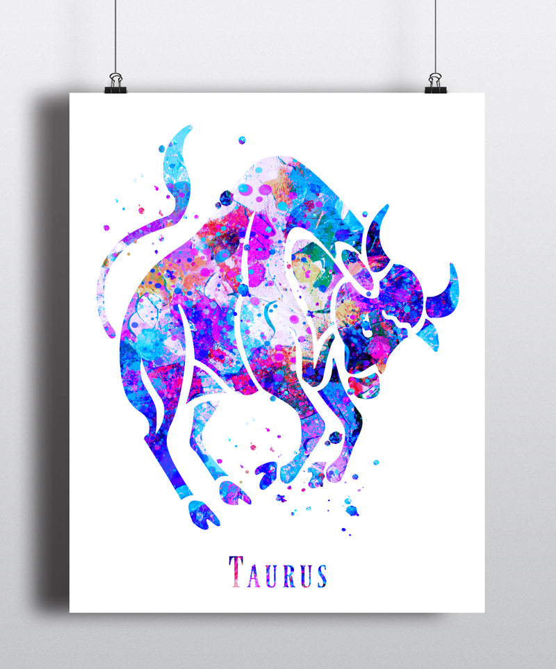 Taurus Astrology Art Print - Unframed - Zuzi's