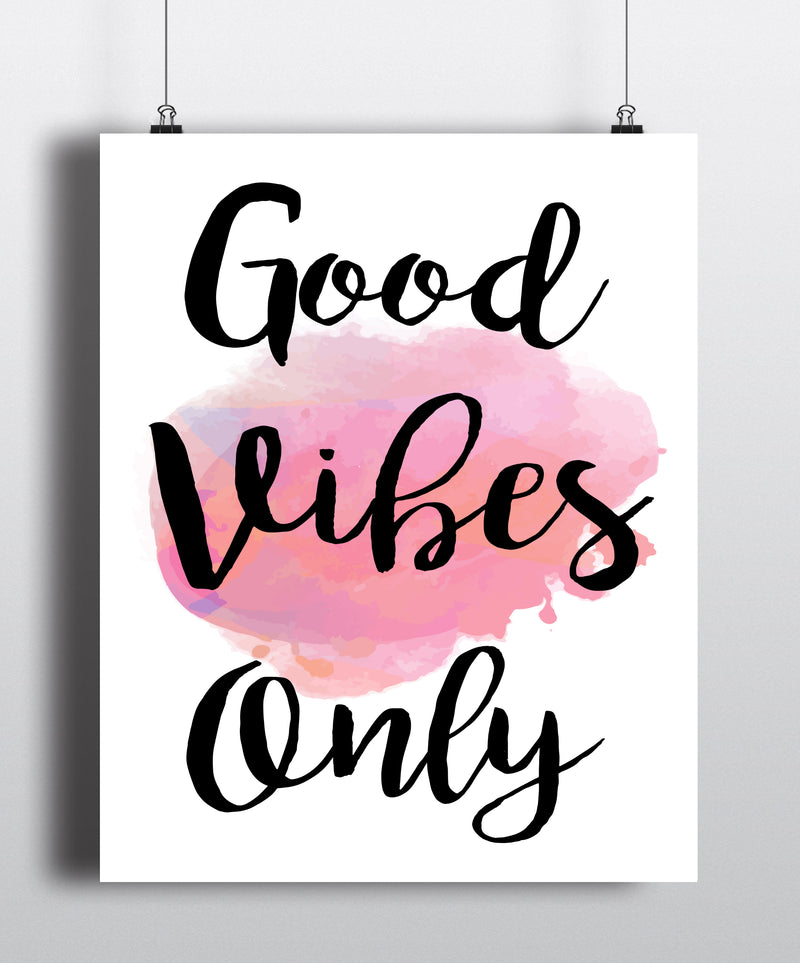 Good Vibes Only Art Print - Unframed - Zuzi's