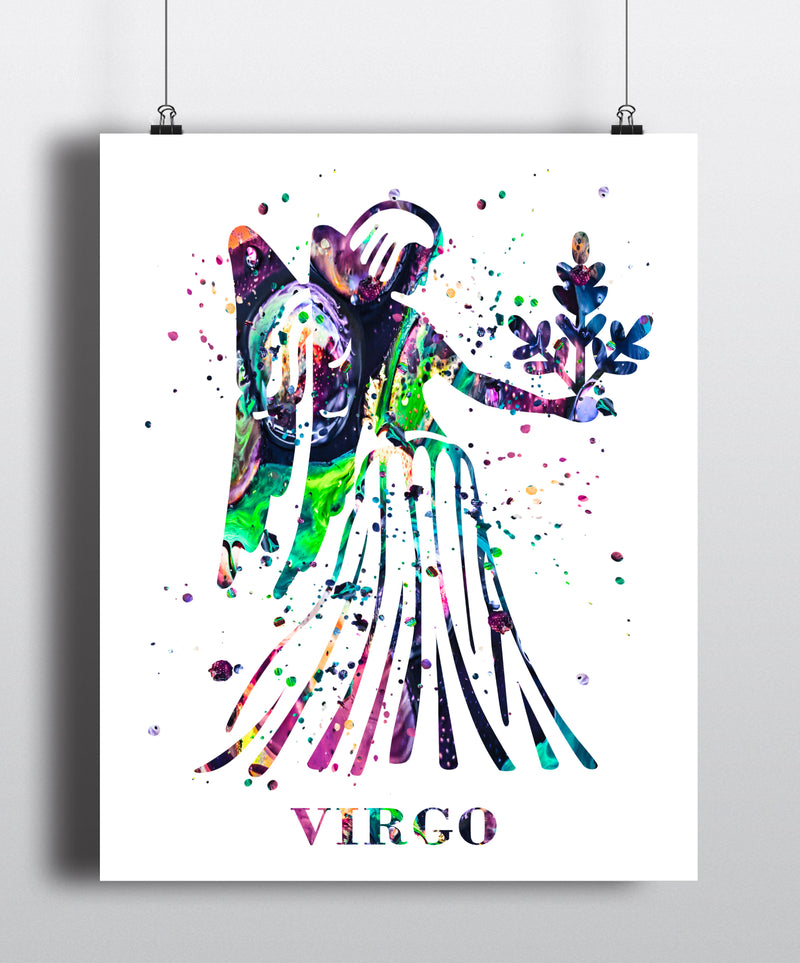 Virgo Astrology Art Print - Unframed - Zuzi's