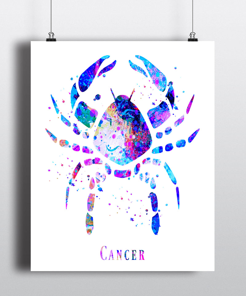 Cancer Astrology Art Print - Unframed - Zuzi's