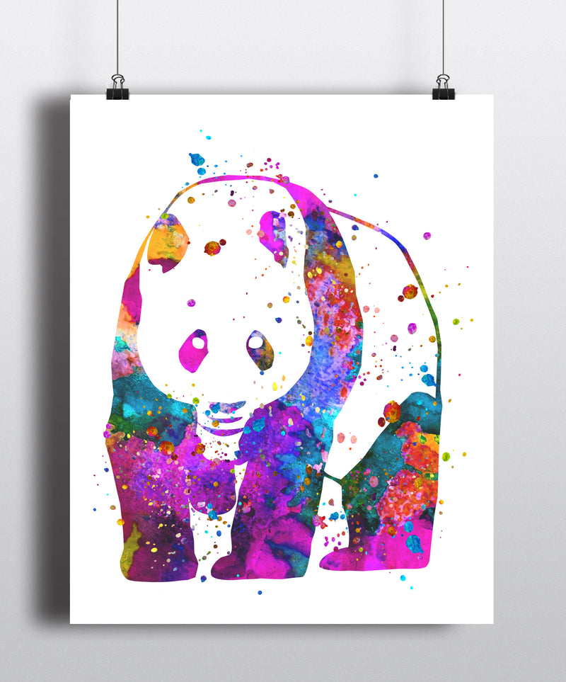 Panda Watercolor Art Print - Unframed - Zuzi's