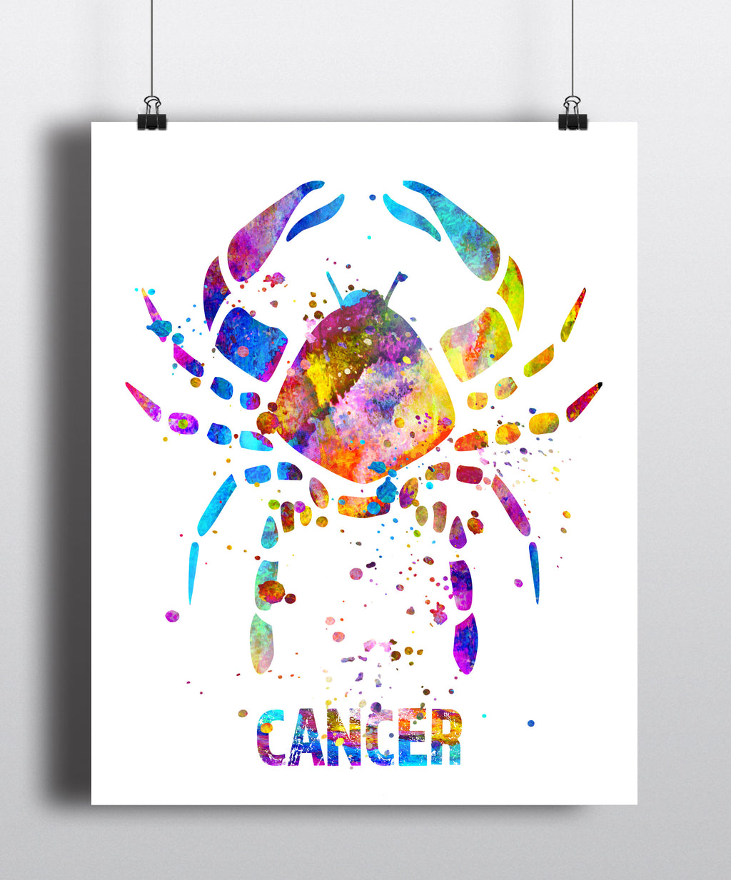 Cancer Astrology Art Print - Unframed - Zuzi's