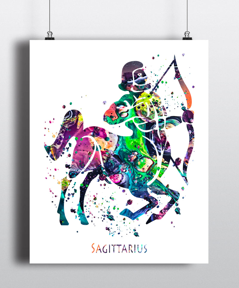 Sagittarius Astrology Art Print - Unframed - Zuzi's