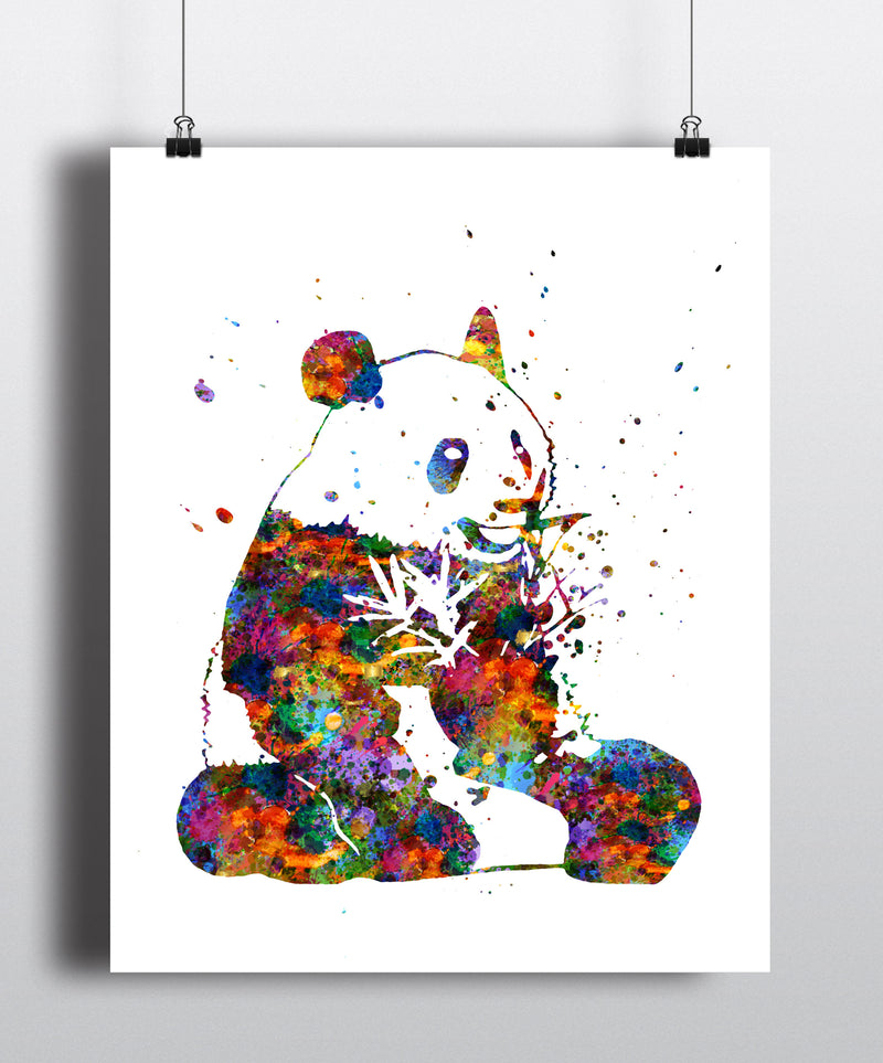 Panda Watercolor Art Print - Unframed - Zuzi's