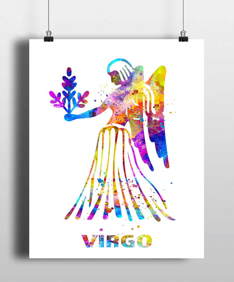 Virgo Astrology Art Print - Unframed - Zuzi's