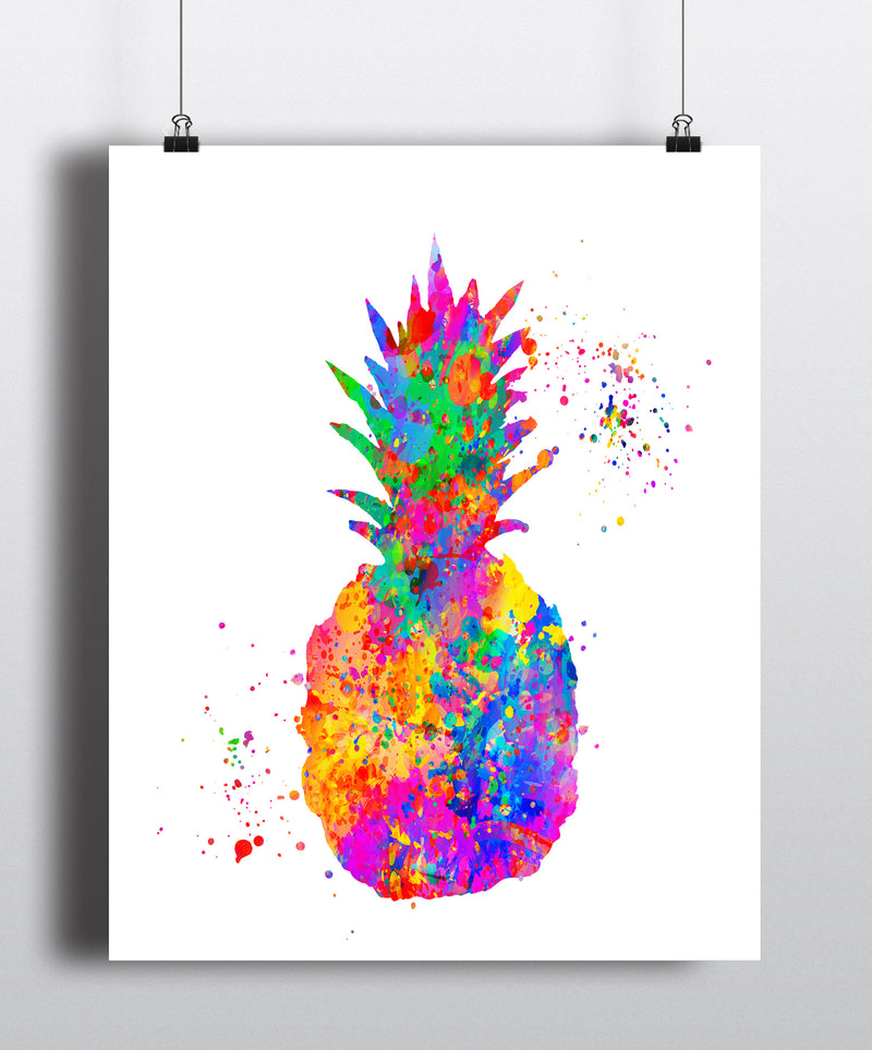 Pineapple Watercolor Art Print - Unframed - Zuzi's