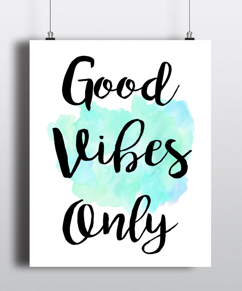 Good Vibes Only Art Print - Unframed - Zuzi's