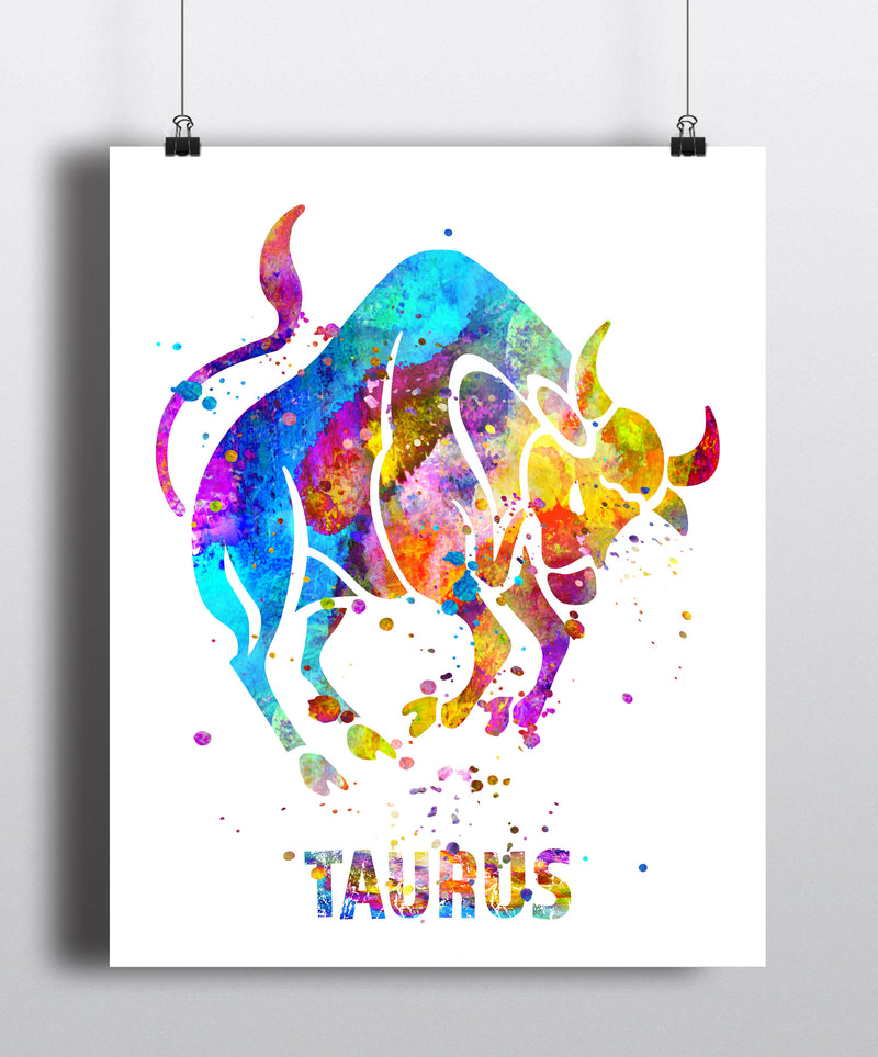 Taurus Astrology Art Print - Unframed - Zuzi's