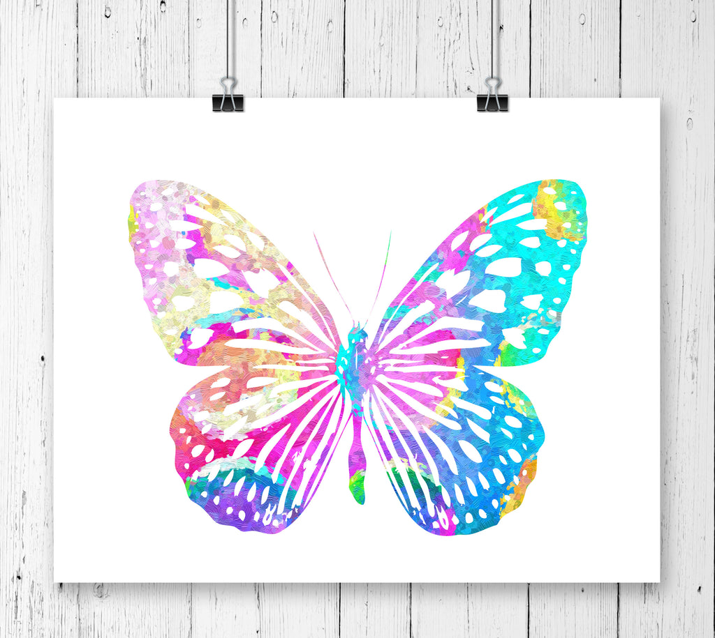 Butterfly Watercolor Art Print - Unframed - Zuzi's
