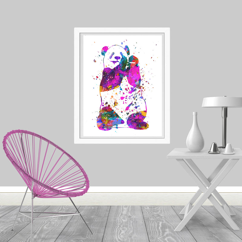 Panda Watercolor Art Print - Unframed - Zuzi's