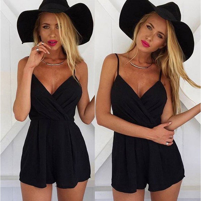 Sexy V-Neck Rompers - Zuzi's