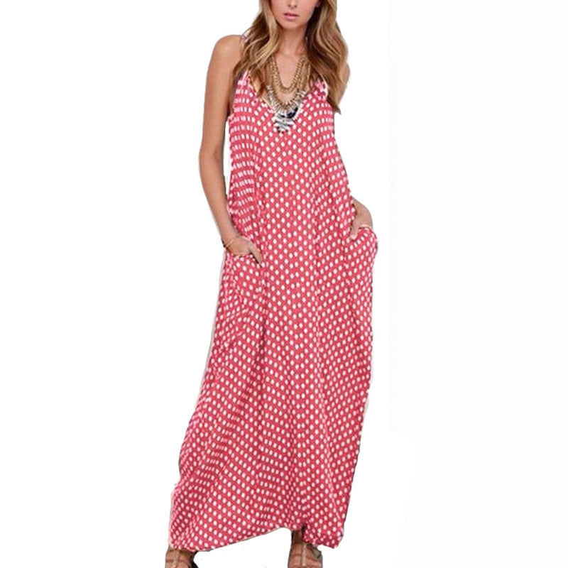 Polka Dot  Maxi Dress - Zuzi's