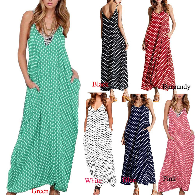 Polka Dot  Maxi Dress - Zuzi's