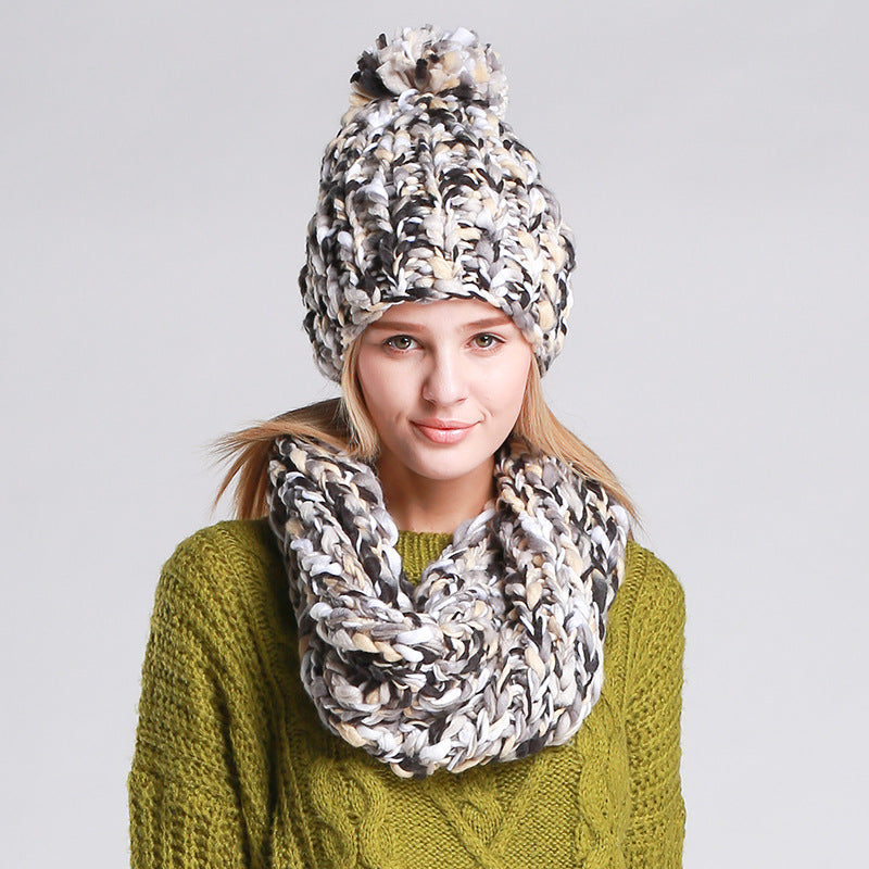 Knitted Hat and  Scarf Set Multiple Colors - Zuzi's