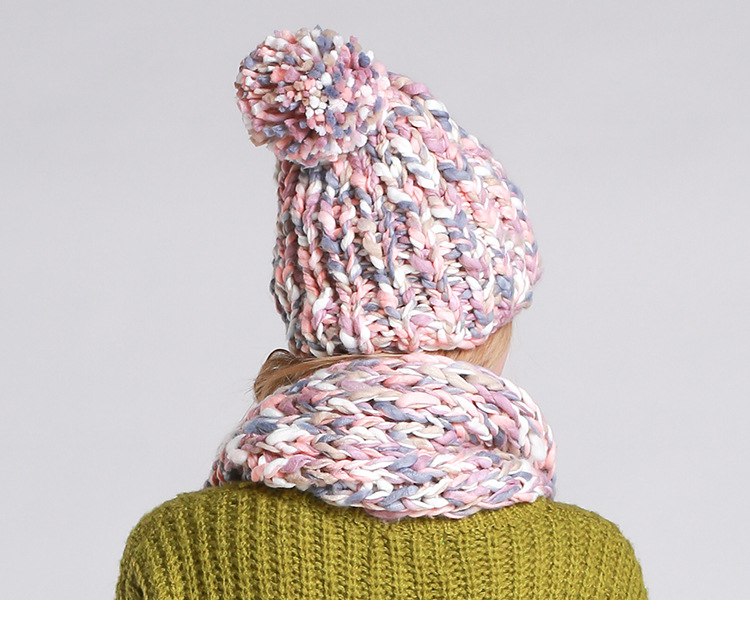 Knitted Hat and  Scarf Set Multiple Colors - Zuzi's