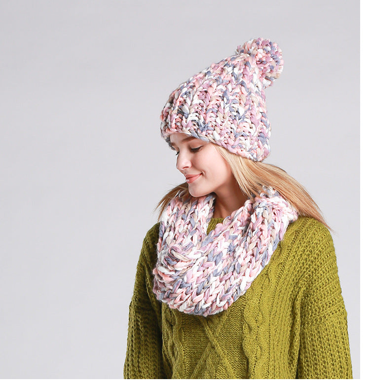 Knitted Hat and  Scarf Set Multiple Colors - Zuzi's