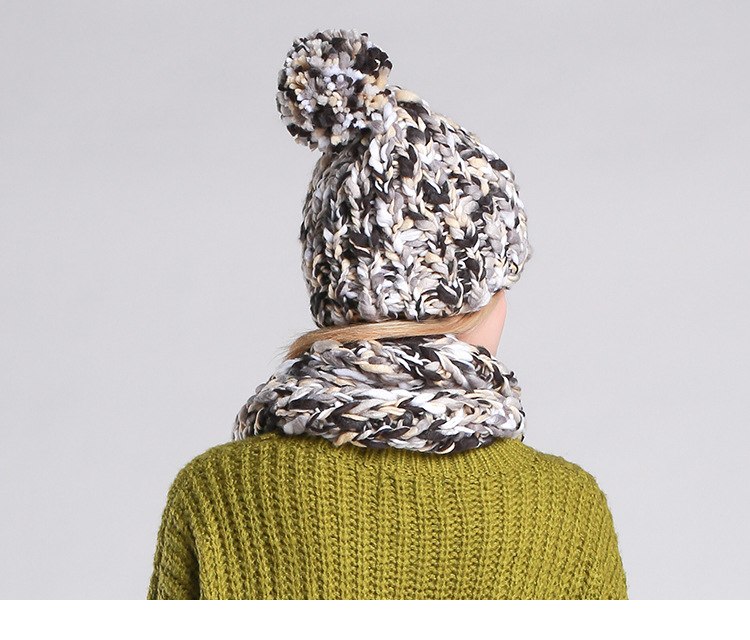 Knitted Hat and  Scarf Set Multiple Colors - Zuzi's