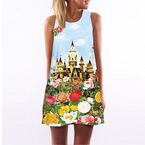 Floral Print Chiffon Dress Multiple Designs - Zuzi's