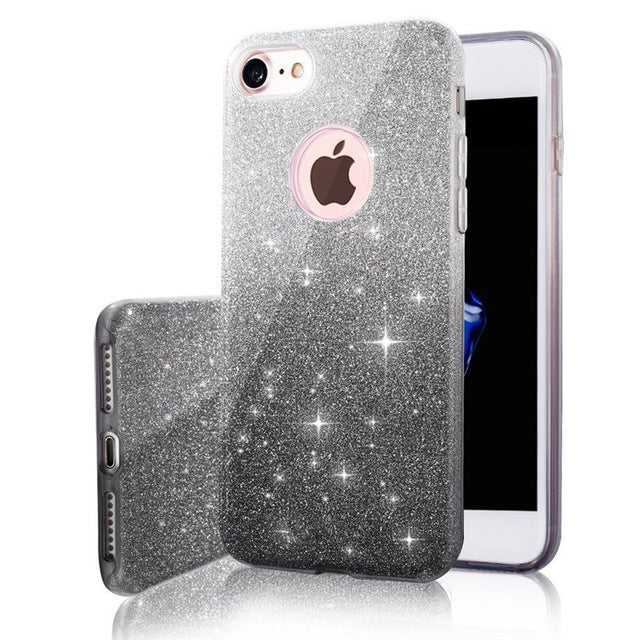 Multiple Colors Gradient Glitter  iPhone Case - Zuzi's