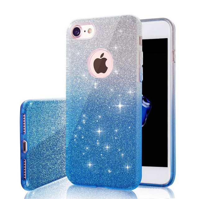 Multiple Colors Gradient Glitter  iPhone Case - Zuzi's