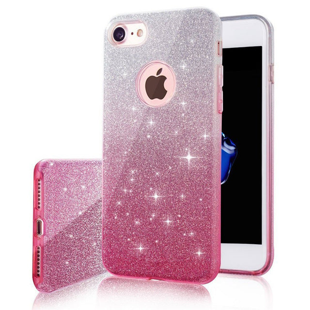 Multiple Colors Gradient Glitter  iPhone Case - Zuzi's