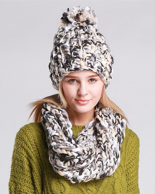 Knitted Hat and  Scarf Set Multiple Colors - Zuzi's