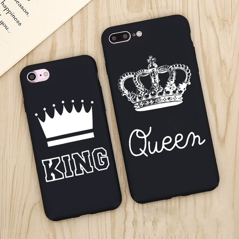 King  Queen Matte Ultra Thin Soft iPhone Case - Zuzi's