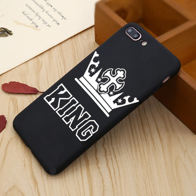 King  Queen Matte Ultra Thin Soft iPhone Case - Zuzi's