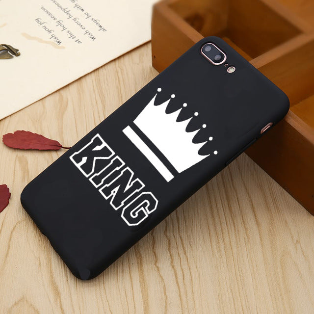 King  Queen Matte Ultra Thin Soft iPhone Case - Zuzi's