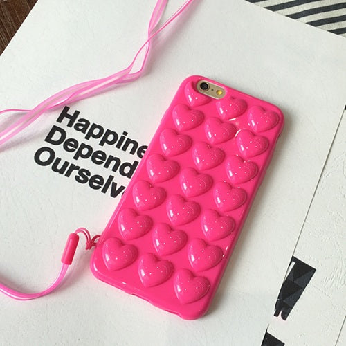 Heart Jelly Candy iPhone Case with Lanyard - Zuzi's