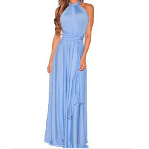 Wrap Convertible Boho Maxi  Dress Multiple Colors - Zuzi's